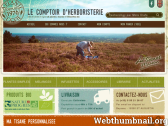 comptoirdherboristerie.com website preview