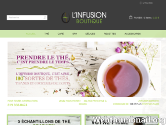 linfusionthecafe.com website preview