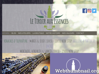 letiroirauxessences.com website preview