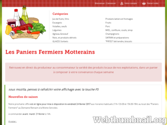 paniers-motterains.com website preview