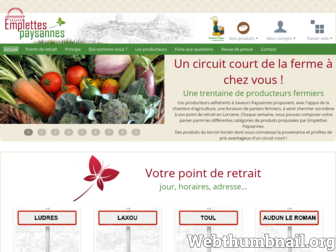 emplettespaysannes.fr website preview