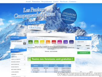 les-paniers-campagnards-dossau.com website preview