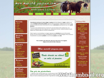 mon-marche-paysan.com website preview