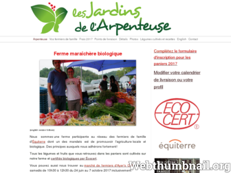 jardinsdelarpenteuse.com website preview