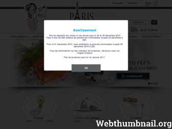 parisfruitsdemer.fr website preview