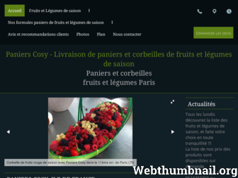 paniers-fruits-legumes-paris.fr website preview