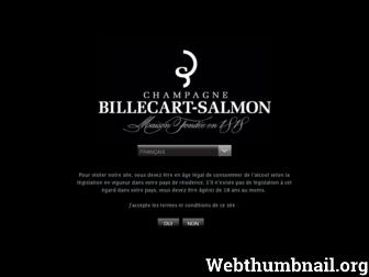champagne-billecart.fr website preview