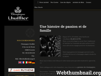 champagne-lhuillier.com website preview
