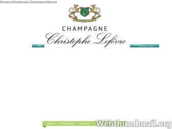 champagne-bio-lefevre.com website preview