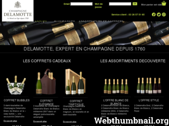 champagnedelamotte.fr website preview