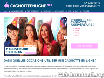 cagnotteenligne.net website preview