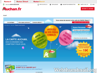 espacecarte.auchan.fr website preview