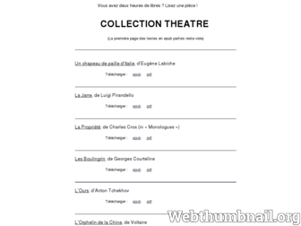 theatregratuit.com website preview