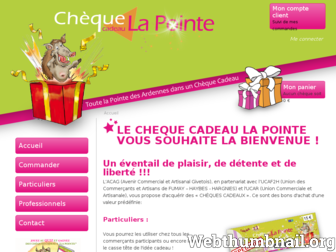 chequecadeaulapointe.com website preview