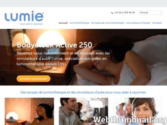 lumie.be website preview