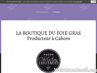 foiegras-lieutaud.fr website preview