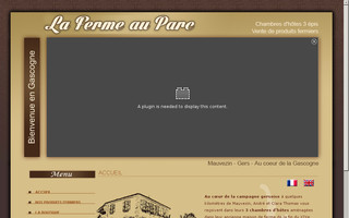 lafermeauparc.com website preview