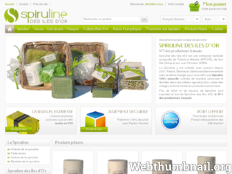 spiruline-des-iles-dor.com website preview