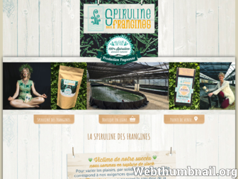 spirulinedesfrangines.com website preview