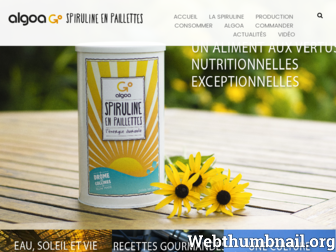 algoa-spiruline.fr website preview