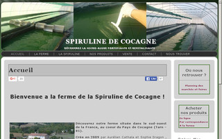 spirulinedecocagne.com website preview