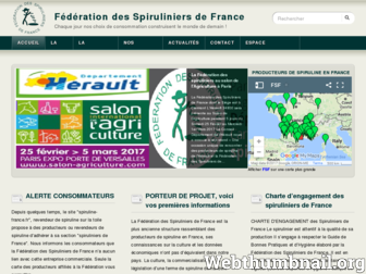 spiruliniersdefrance.fr website preview