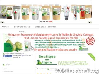 spiruline.biologique.bio website preview