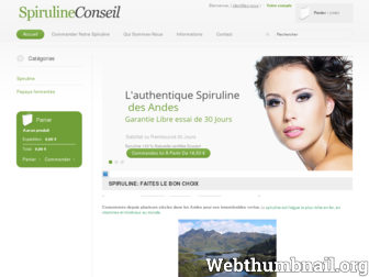 spiruline-conseil.fr website preview