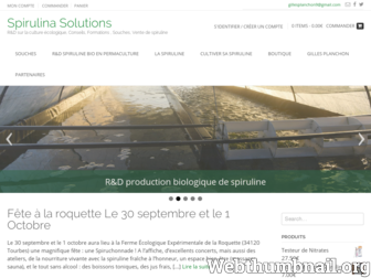 spirulinasolutions.fr website preview