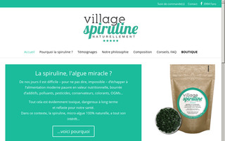 village-spiruline.fr website preview