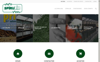 spirulib.com website preview