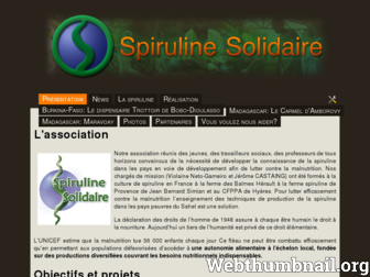 spirulinesolidaire.org website preview
