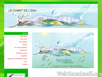 lechantdeleau.fr website preview