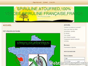 spirulineatoufred.e-monsite.com website preview