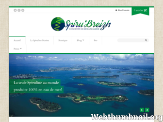 spiruline-marine.com website preview