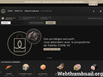 sushishop.fr website preview
