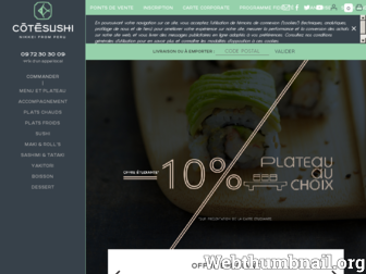 cotesushi.com website preview