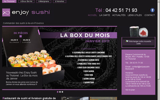 enjoysushi-tholonet.fr website preview