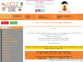 pozsushi.com website preview
