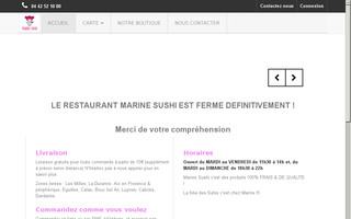 marinesushi.fr website preview