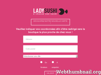lady-sushi.fr website preview