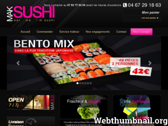 maksushi.fr website preview