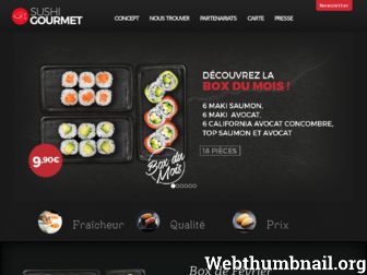 sushigourmet.fr website preview