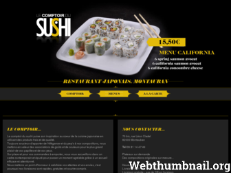 lecomptoirdusushi.com website preview