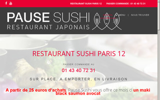 pause-sushi.com website preview
