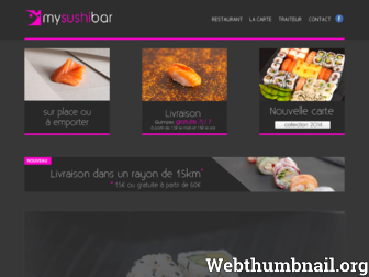 mysushibar.fr website preview
