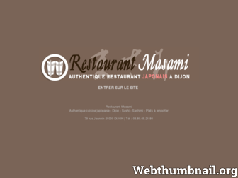 restaurantmasami.com website preview