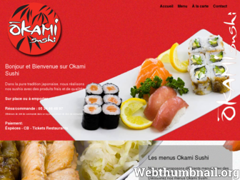 okamisushi.fr website preview