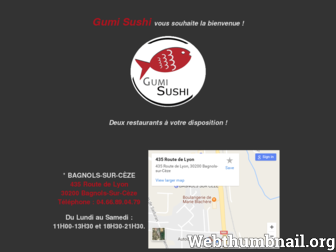 gumisushi.fr website preview