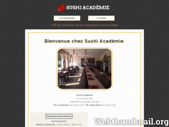 sushiacademie.fr website preview